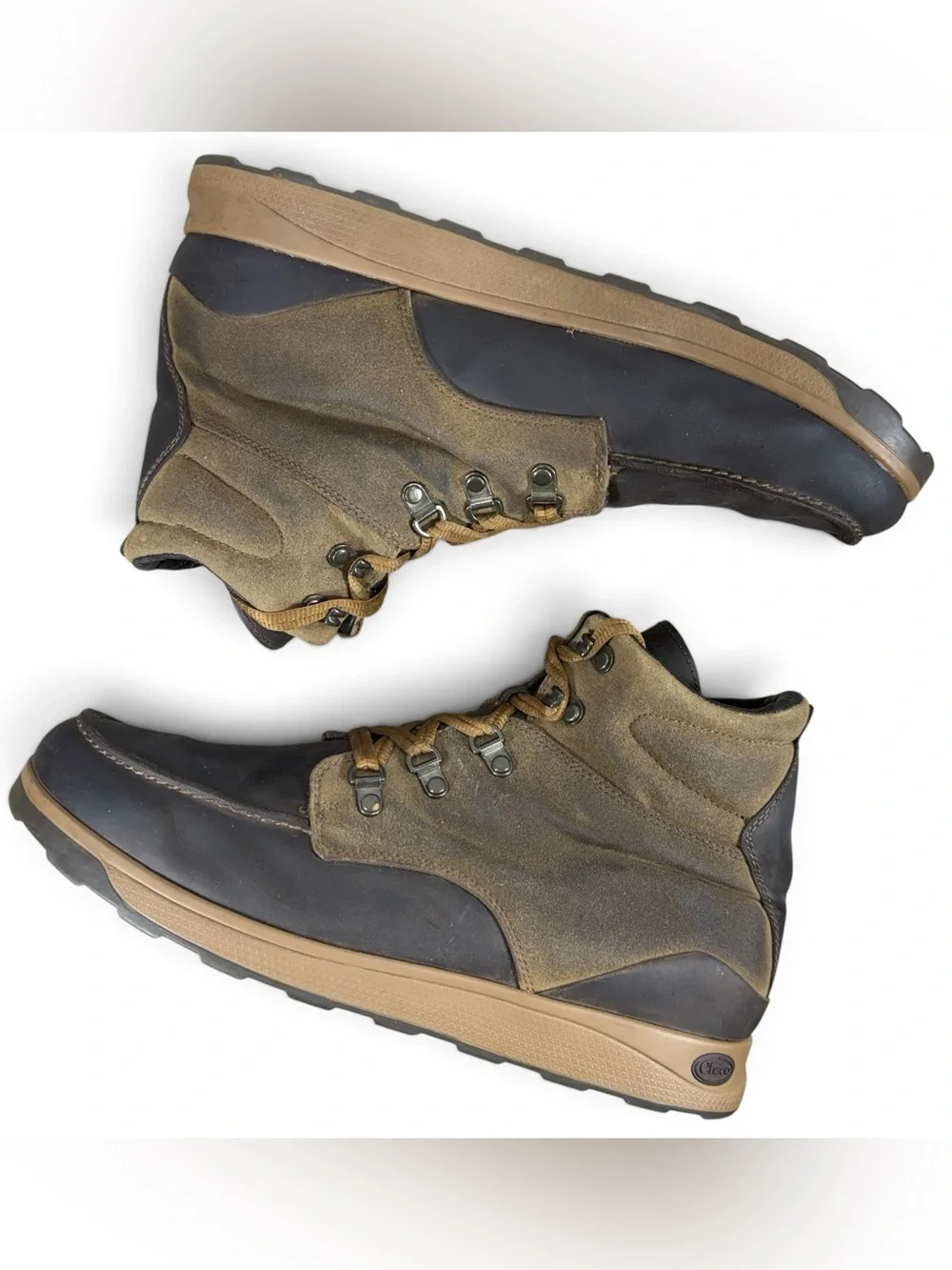 Chaco Otter Performance Hiking Boots Leather Lace-up Brown Men's Size 11